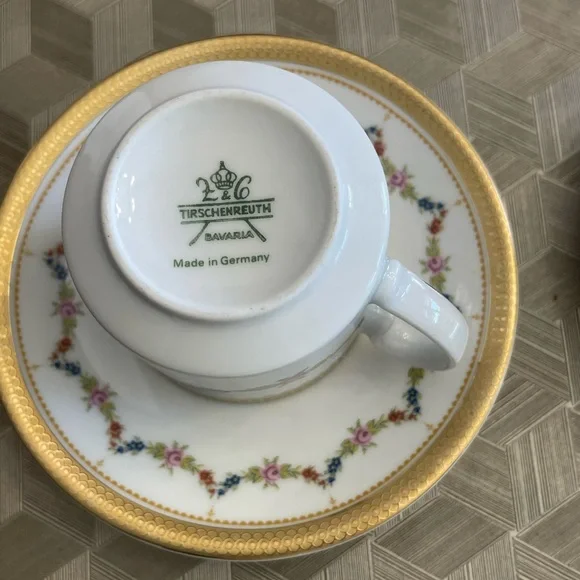 Tirshenreuth Bavaria Made in Germany Coffee set of 4 - Picture 16 of 16